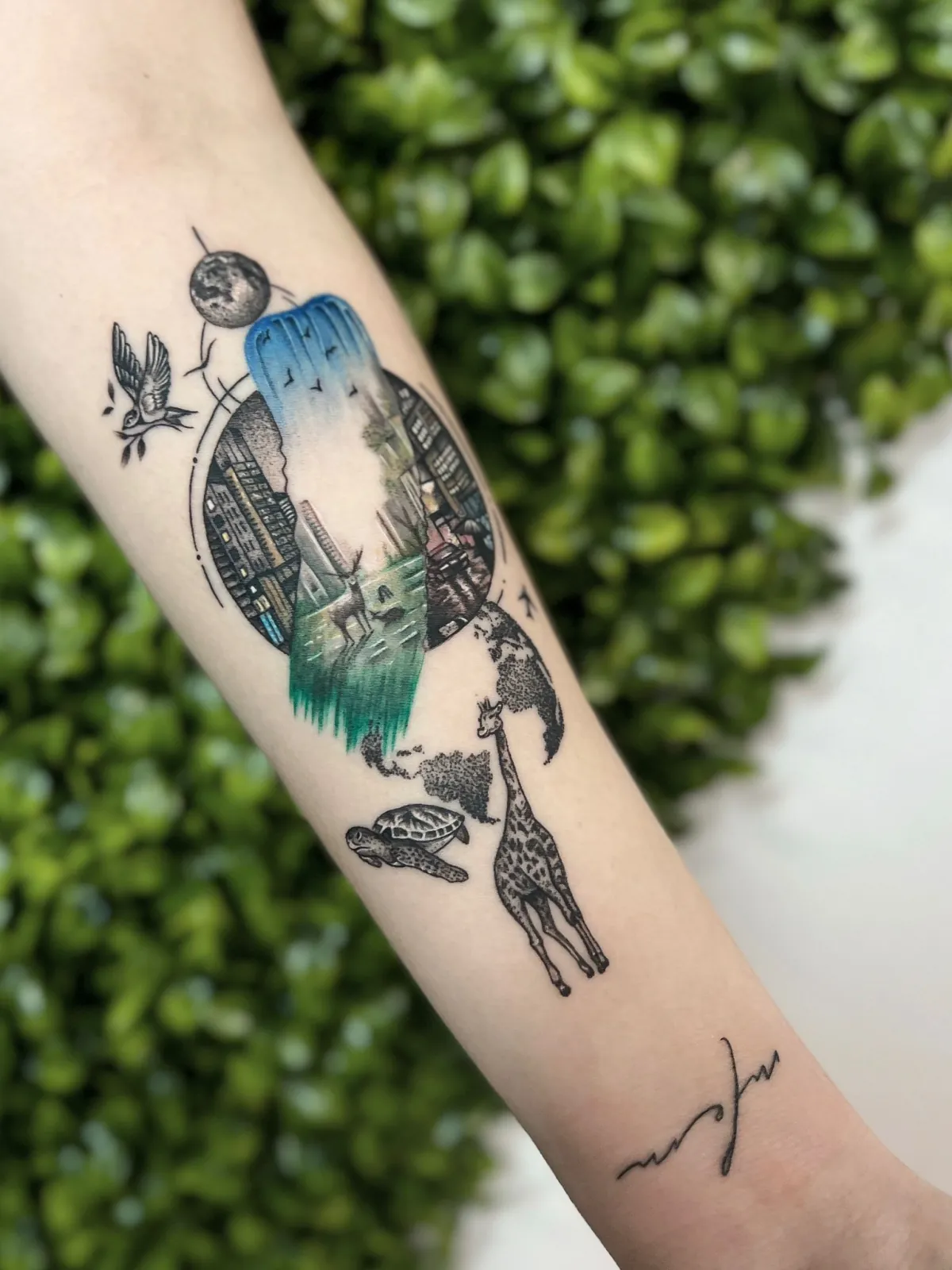 Tatuaj color realizat la Madiny Tattoo București